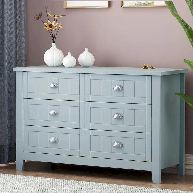 Modern Drawer Dresser with and Shell Handle