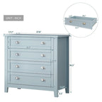 Modern Drawer Dresser with and Shell Handle