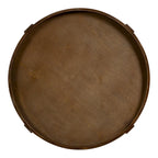 and Round Wood Side Table