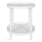 and Round Wood Side Table