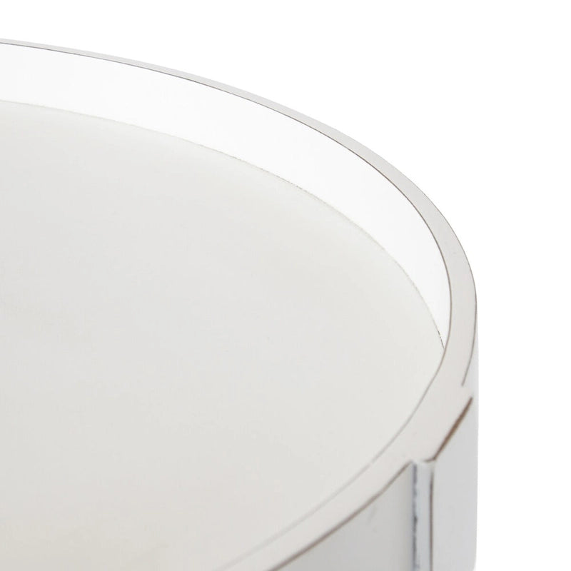 and Round Wood Side Table