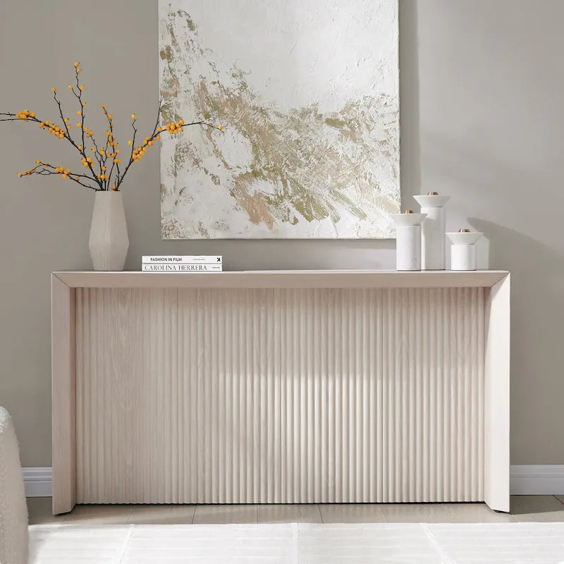 56 Wide Rectangular Console Table - 55.75 Wide
