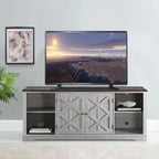 70-inch Extra-Wide Rustic TV Stand for 80 - Natural Wood Finish