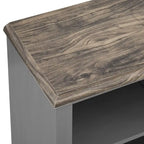 70-inch Extra-Wide Rustic TV Stand for 80 - Natural Wood Finish