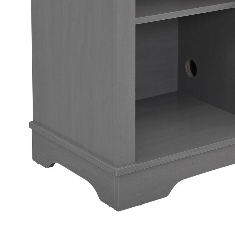 70-inch Extra-Wide Rustic TV Stand for 80 - Natural Wood Finish