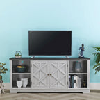 70-inch Extra-Wide Rustic TV Stand for 80 - Natural Wood Finish