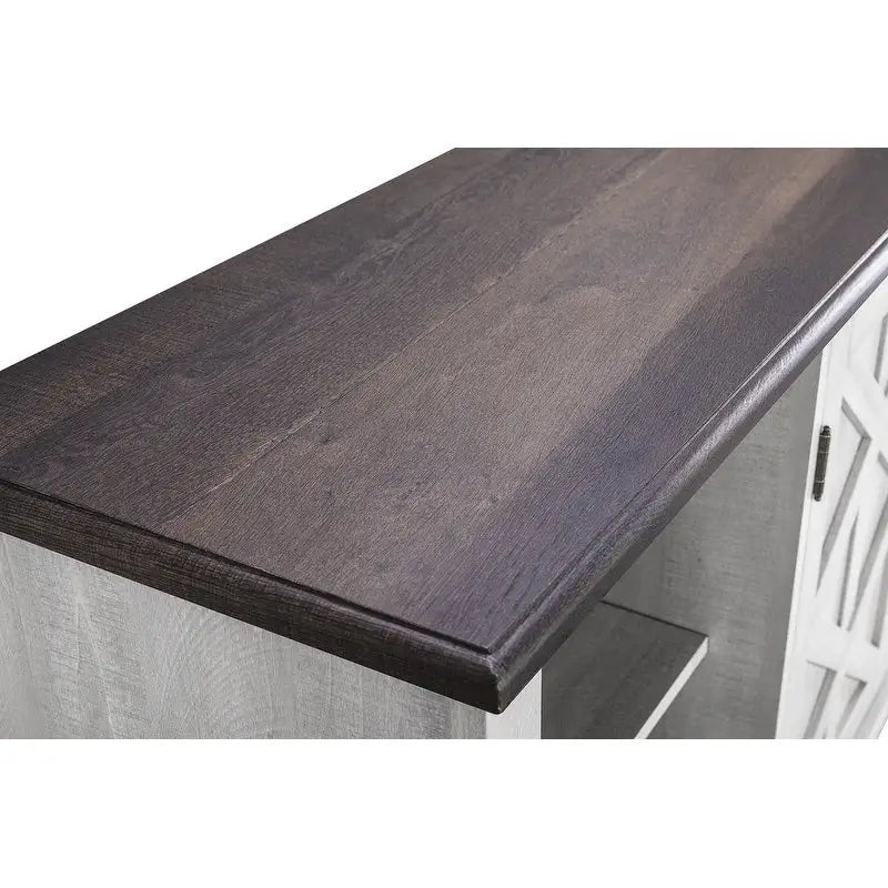 70-inch Extra-Wide Rustic TV Stand for 80 - Natural Wood Finish