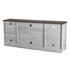 70-inch Extra-Wide Rustic TV Stand for 80 - Natural Wood Finish
