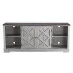 70-inch Extra-Wide Rustic TV Stand for 80 - Natural Wood Finish