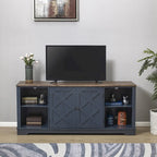 70-inch Extra-Wide Rustic TV Stand for 80 - Natural Wood Finish