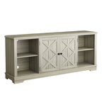 70-inch Extra-Wide Rustic TV Stand for 80 - Natural Wood Finish