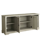 70-inch Extra-Wide Rustic TV Stand for 80 - Natural Wood Finish