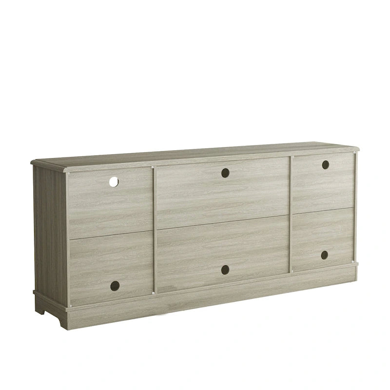 70-inch Extra-Wide Rustic TV Stand for 80 - Natural Wood Finish