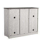 47 in. Modern X-Door Wine Cabinet w/ Built-in Wine Rack - 47 in Width