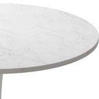 Mid-Century Modern Round Kitchen or Dining Table with Premium Top and Pedestal Base for Dining Room