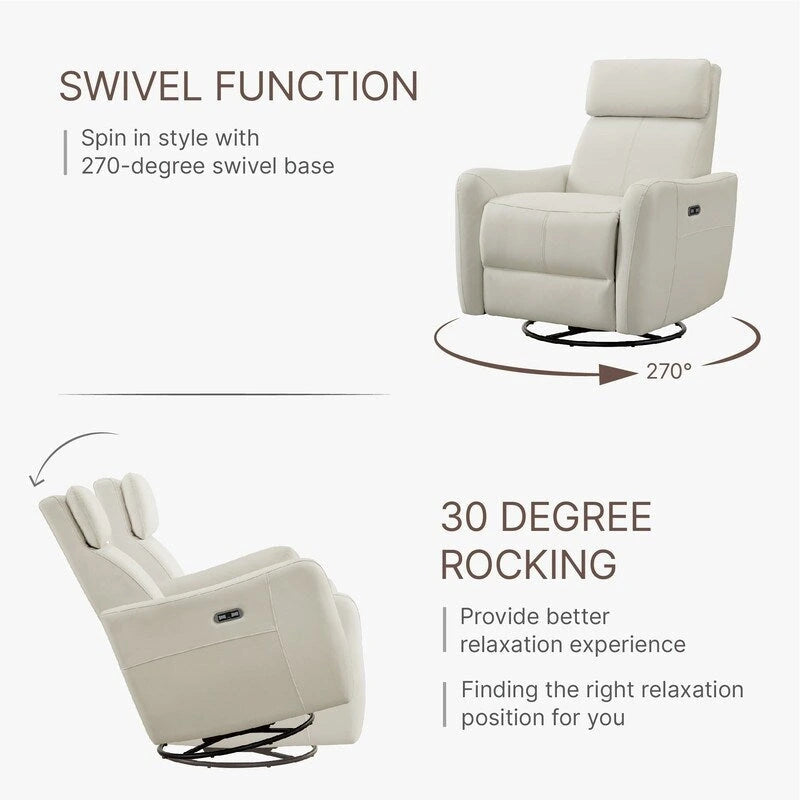 Power Glider Recliner Nursing Chair Recliner