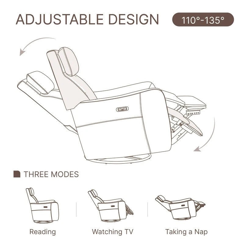 Power Glider Recliner Nursing Chair Recliner