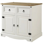 Home and Wood Buffet Sideboard in White