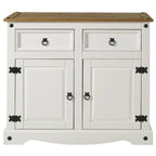 Home and Wood Buffet Sideboard in White