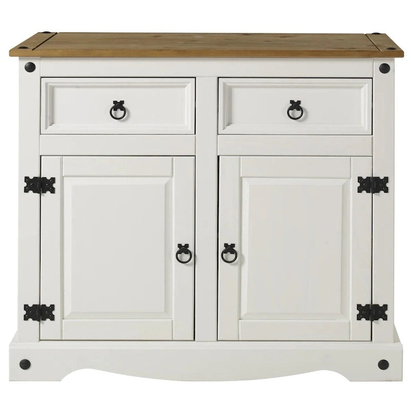 Home and Wood Buffet Sideboard in White
