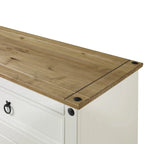 Home and Wood Buffet Sideboard in White